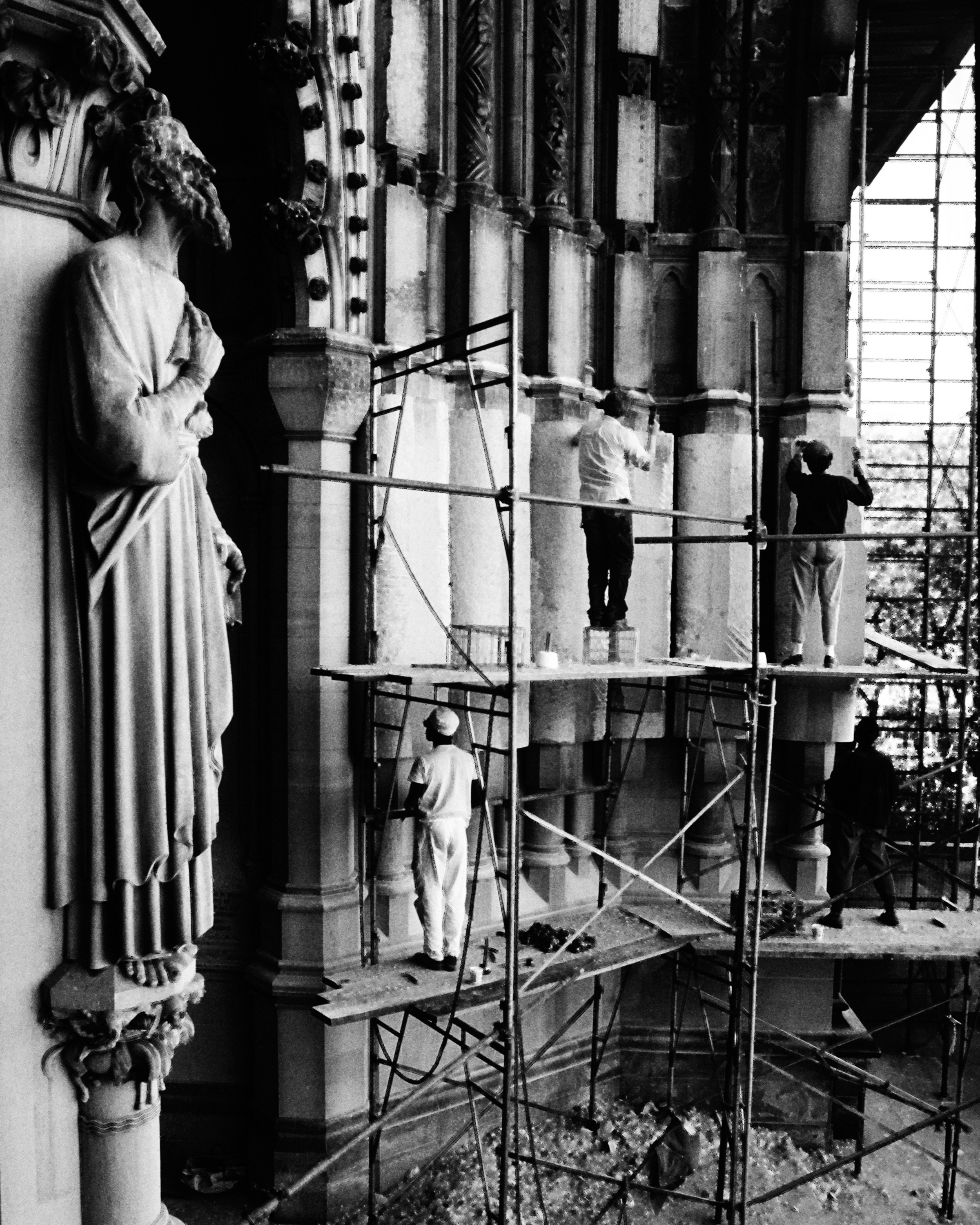 1)	Cathedral St. John of the Divine, West front with S.W. Tower in view, 2009 - Photo: Holly Kincannon