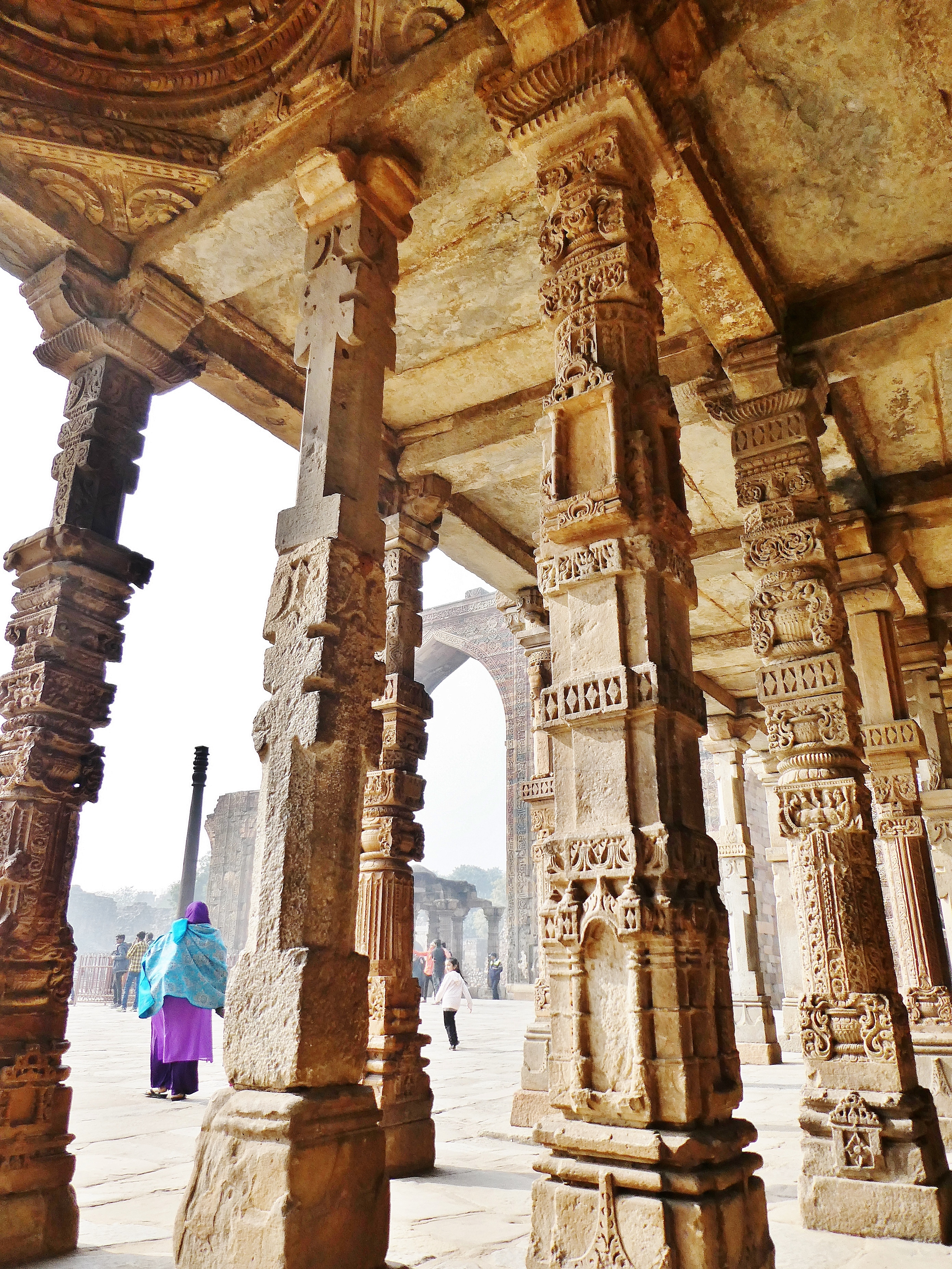 Hindu Temple Columns, photo by Carl Nelson