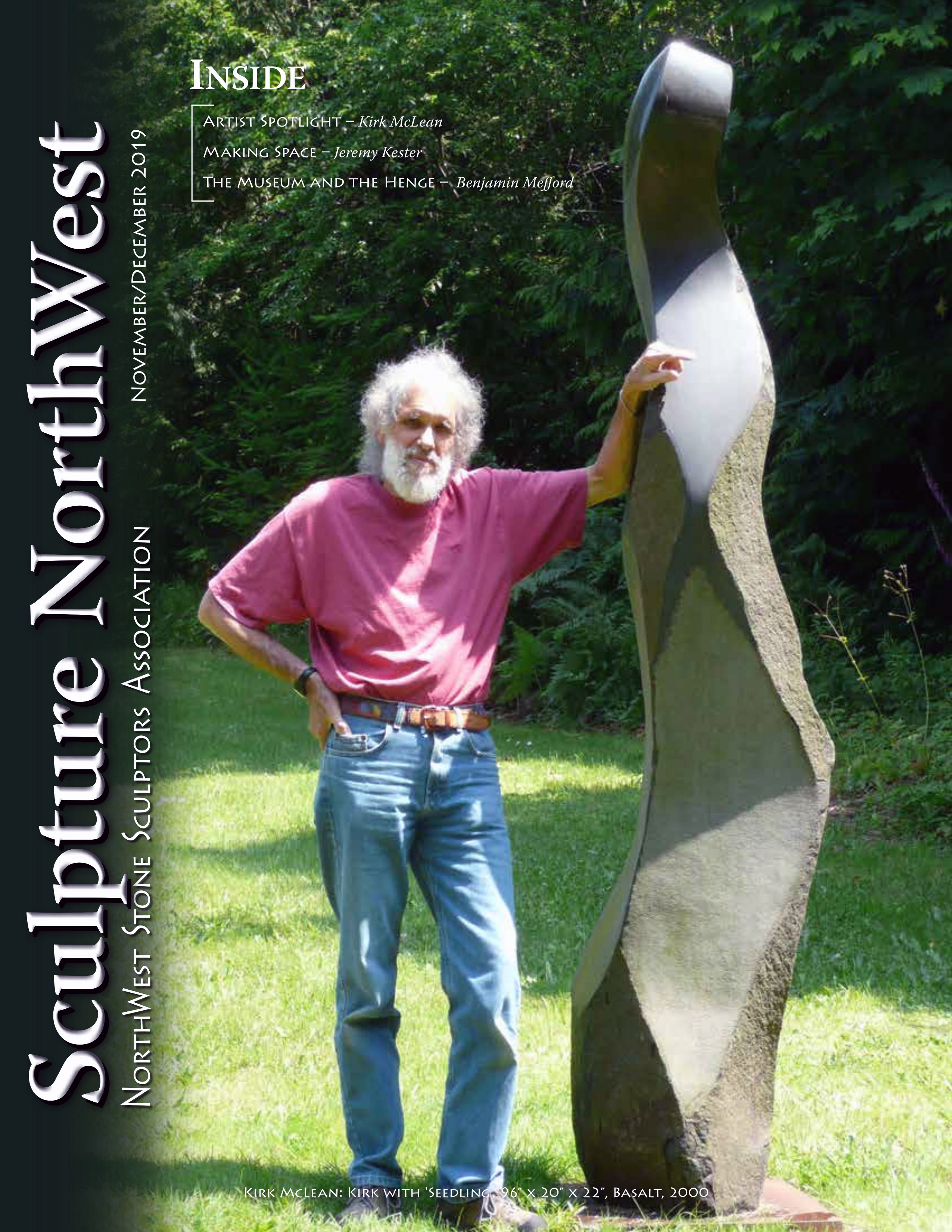 November December 2019 Sculpture Northwest Journal Cover