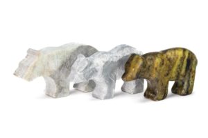 Soapstone bear carving