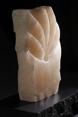 'Nautilus Redux", Utah Pink Alabaster: Penelope Crittenden