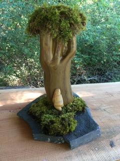 "Purpose' Aztec marble, slate, soapstone and mosses by Eirene Blomberg