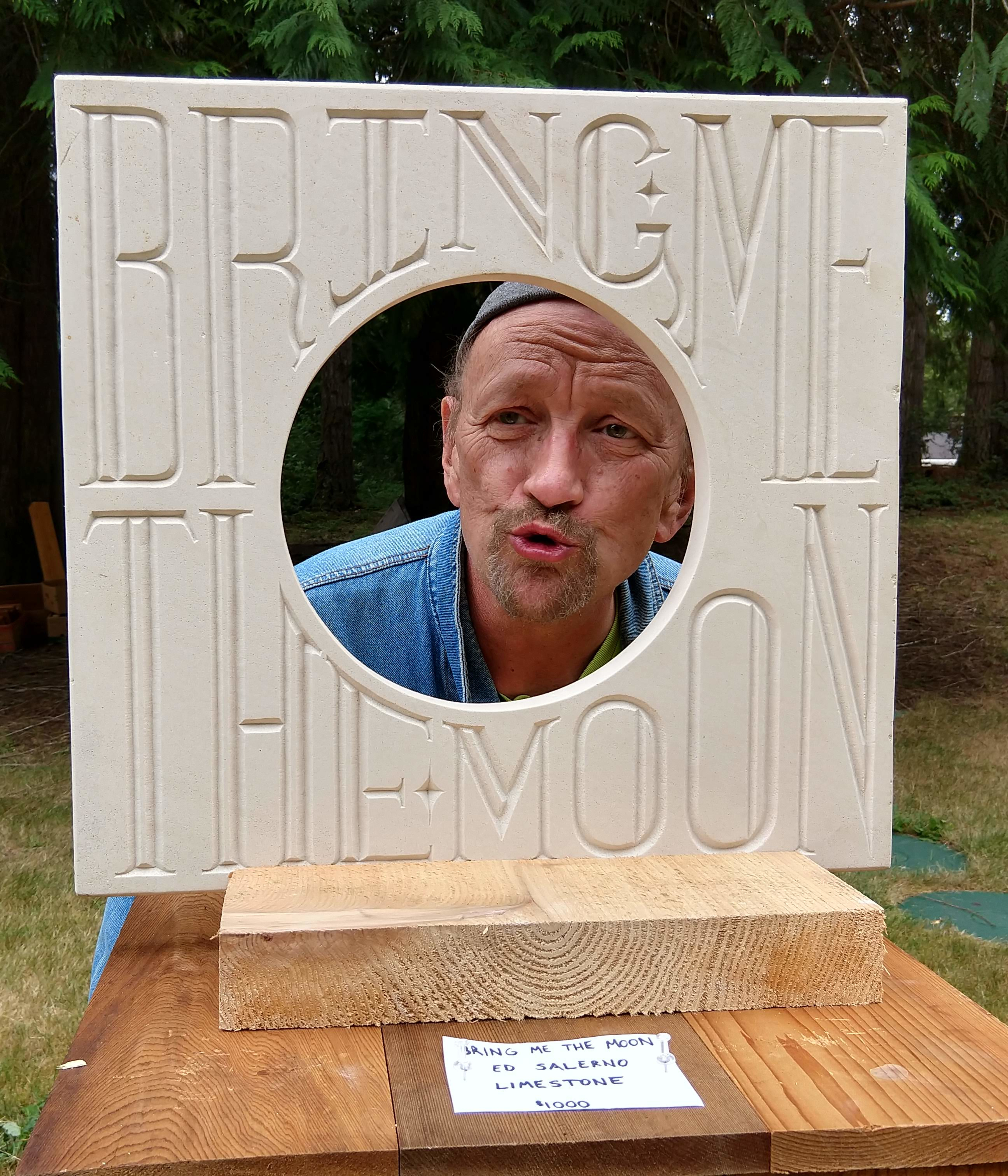 Tom Francis, Camp Pilgrim Firs 2021. Sculpture by Ed Salerno, Photo by Cyra Jane