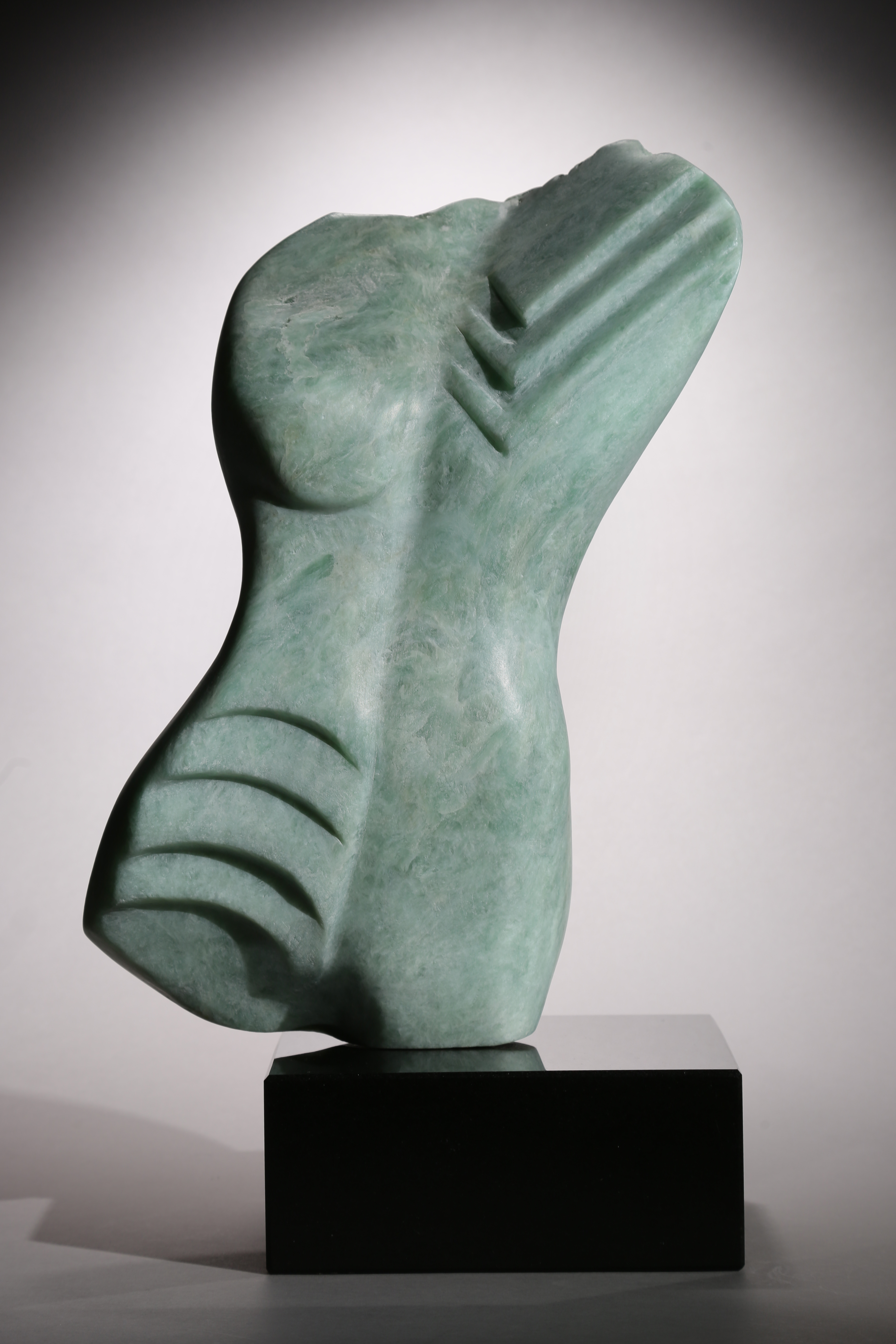 WIND DANCER in Green Soapstone by Penelope Crittenden