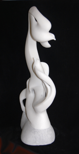 "Jonathon & Friends" 30" high  Carrara Marble on Alabaster 