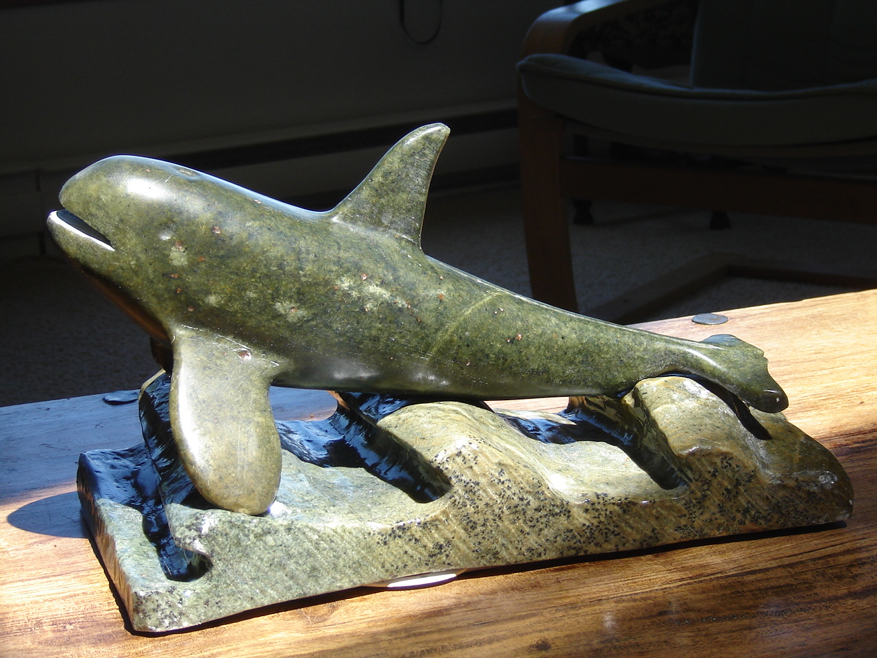 'Orca", Soapstone 2008 Dirk Van Der Minne