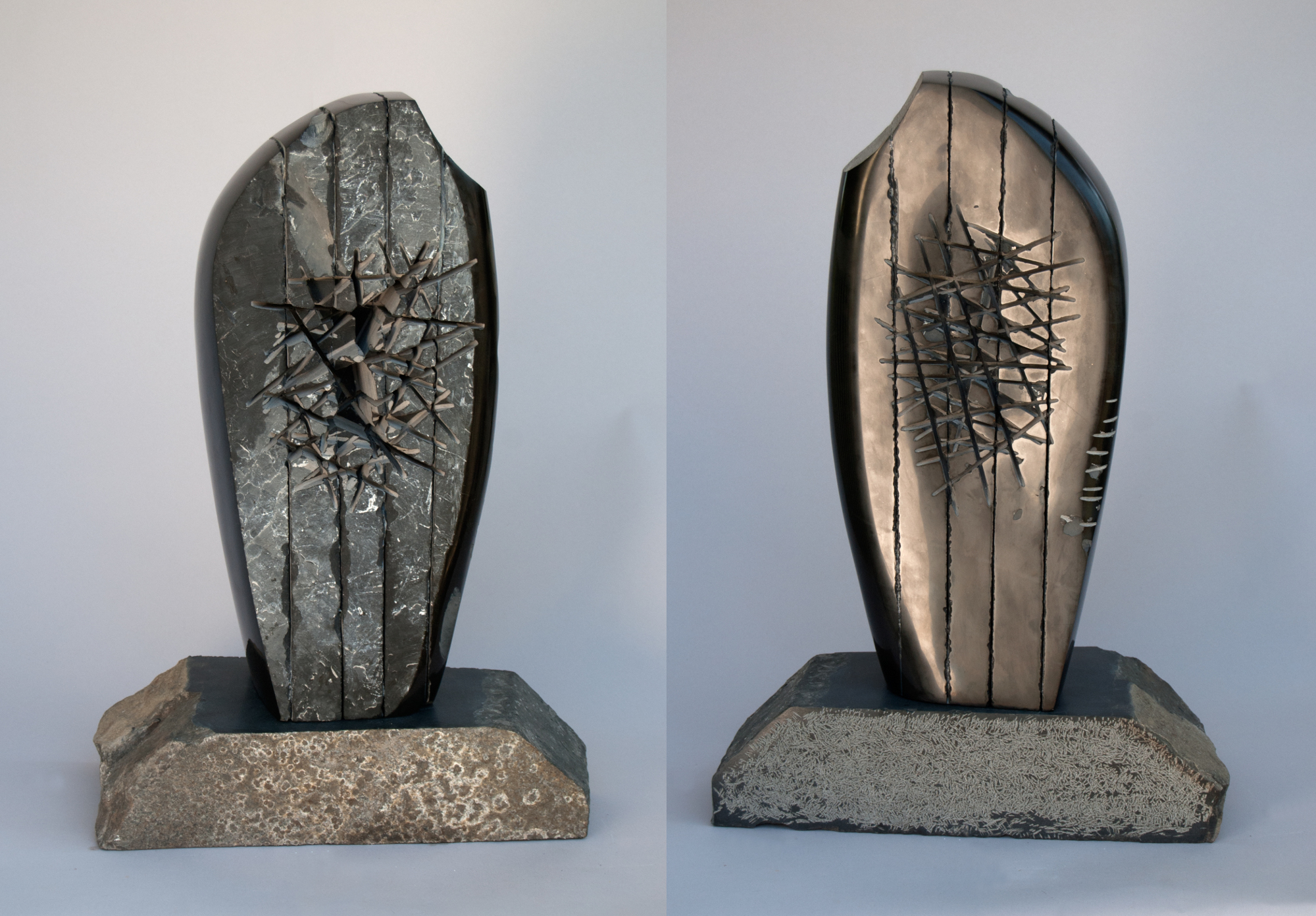 Ken Barnes “Slice”, 22” X 15” X 7”, 2013, Belgian black marble