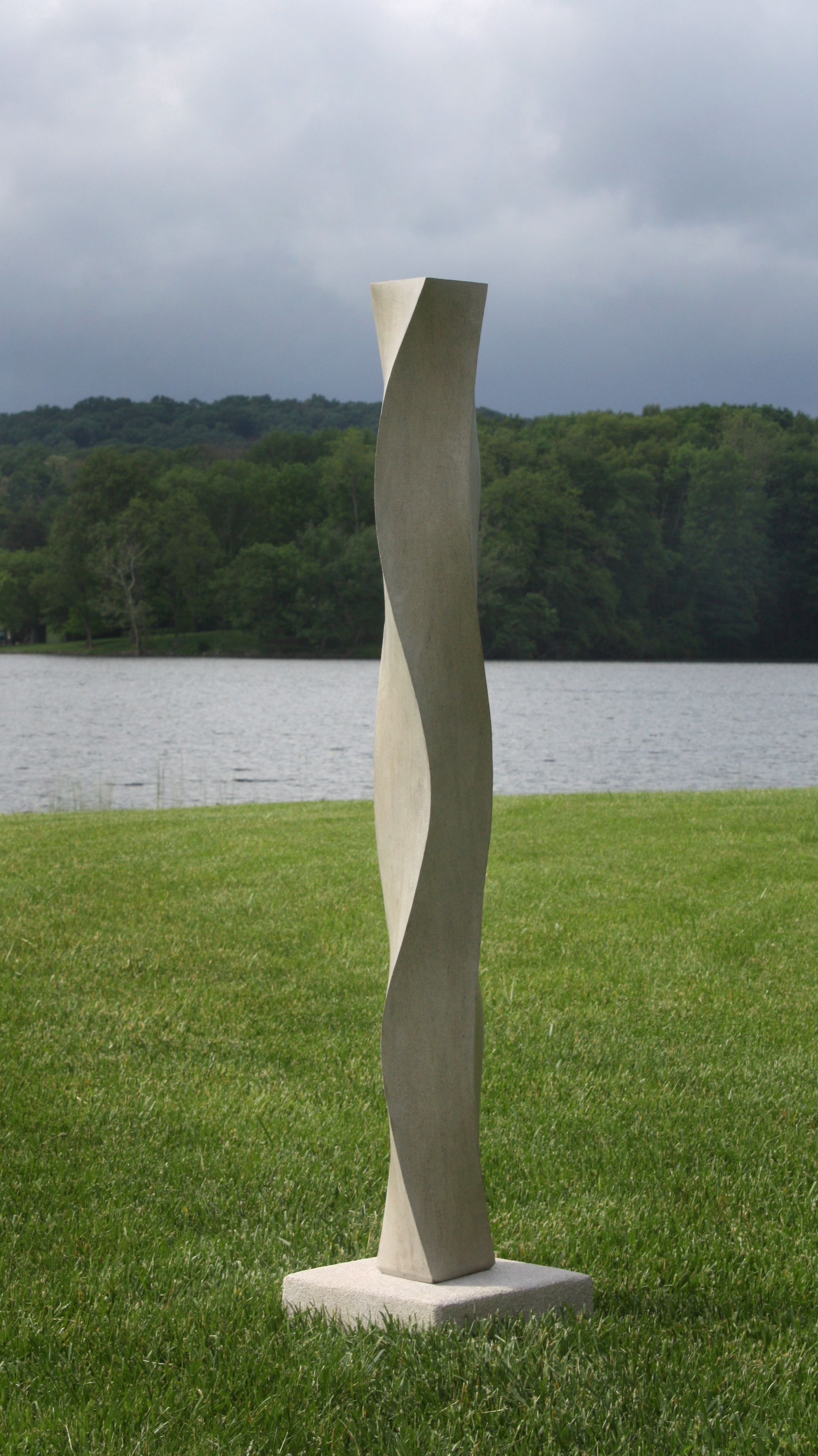 Brancusian Obelisk  - 2013 - 11 x 11 x 56 inches - Indiana Limestone