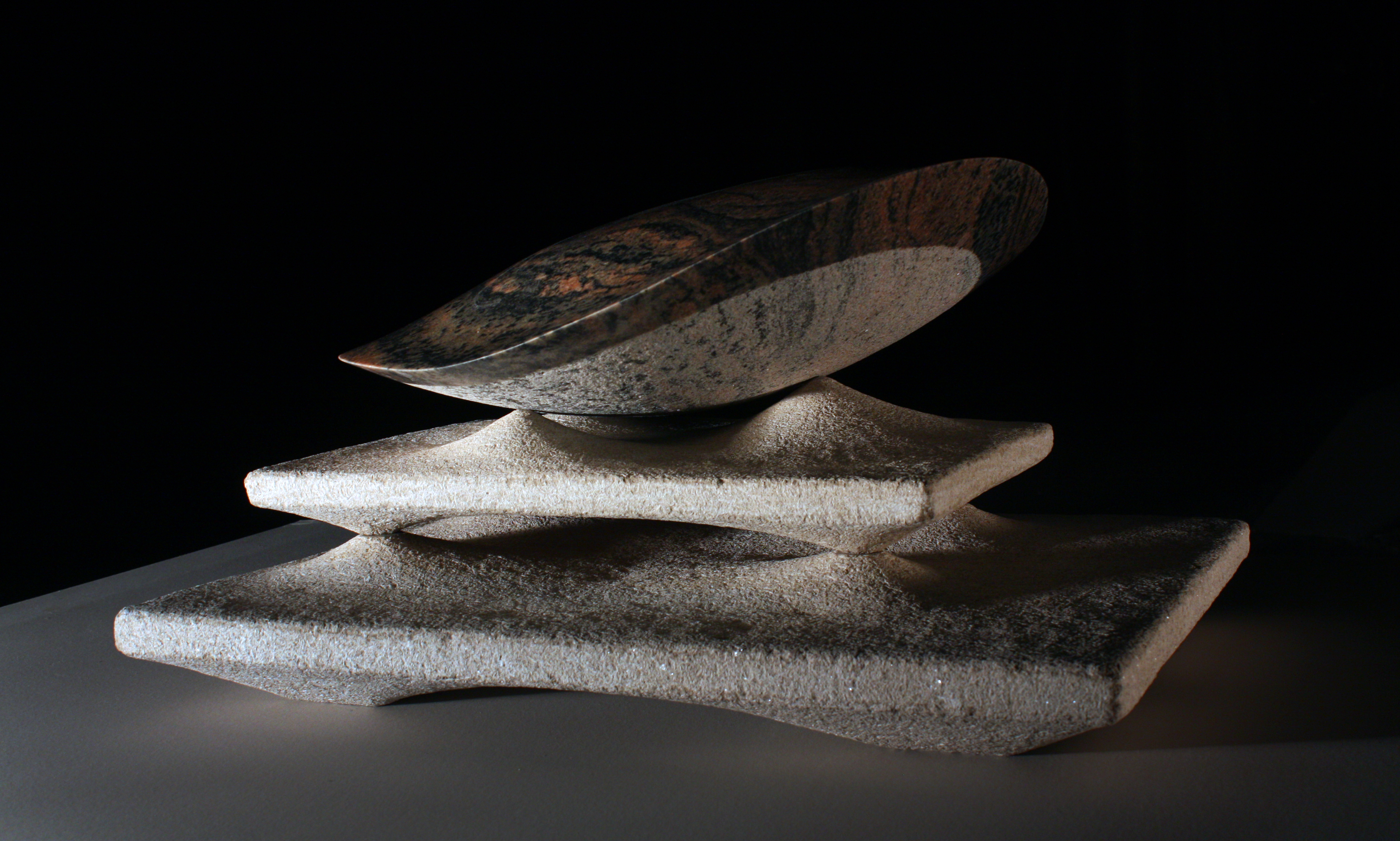  'Nautical Maneuver'  - 2013- 20 X 28 x 16 Inches Morton Gniess on Indiana Limestone