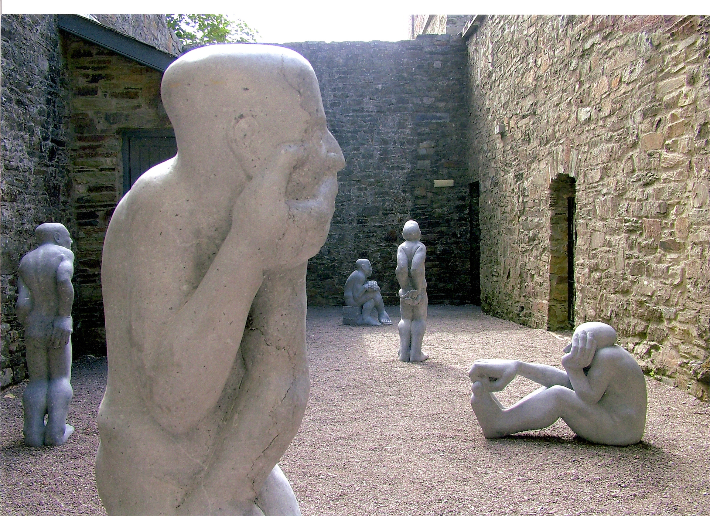 James Horan Exhibition 2006 5 large limestone figures