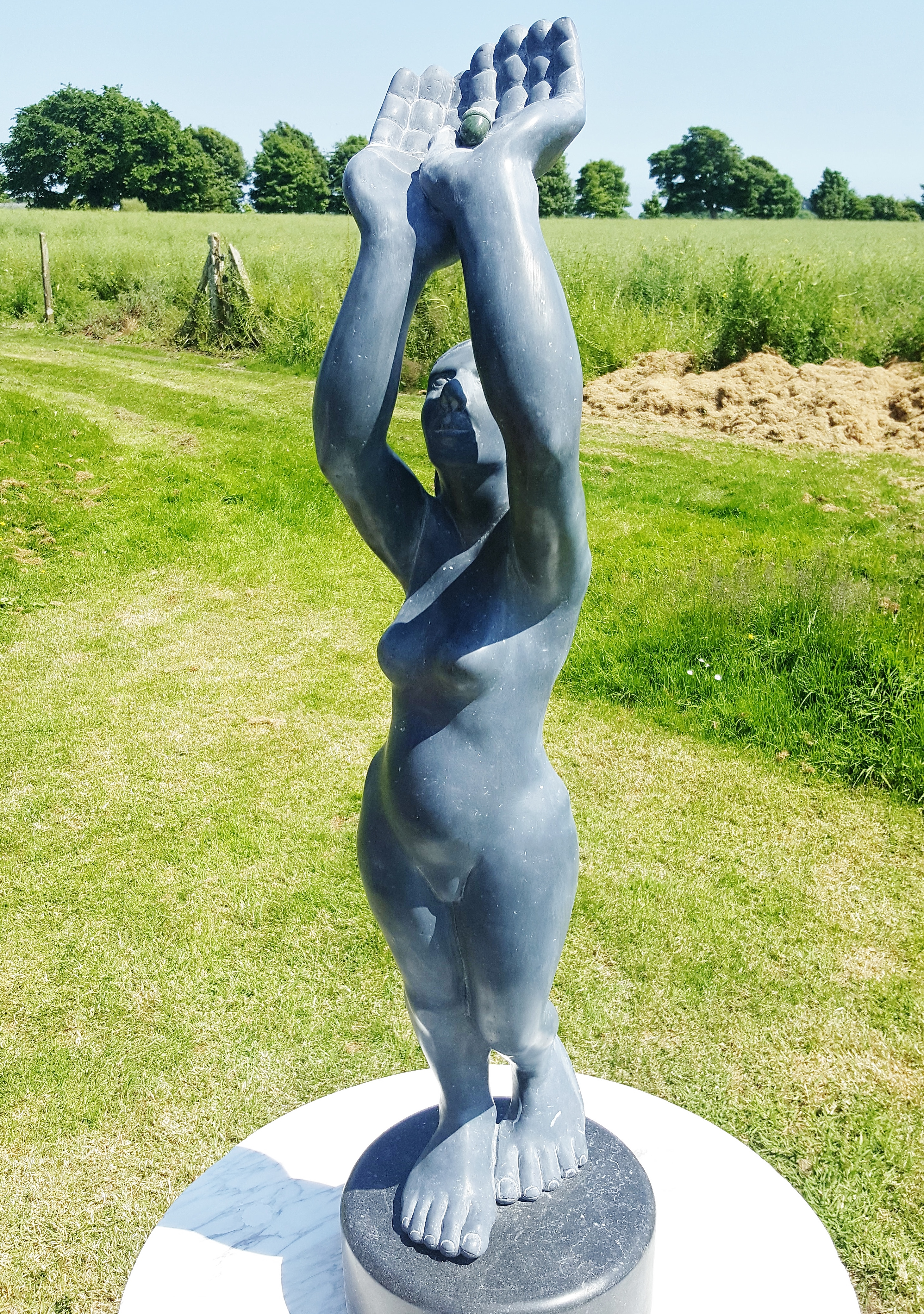 James Horan "The Mighty Oak" 2018 Kilkenny Marble 36inch h 2