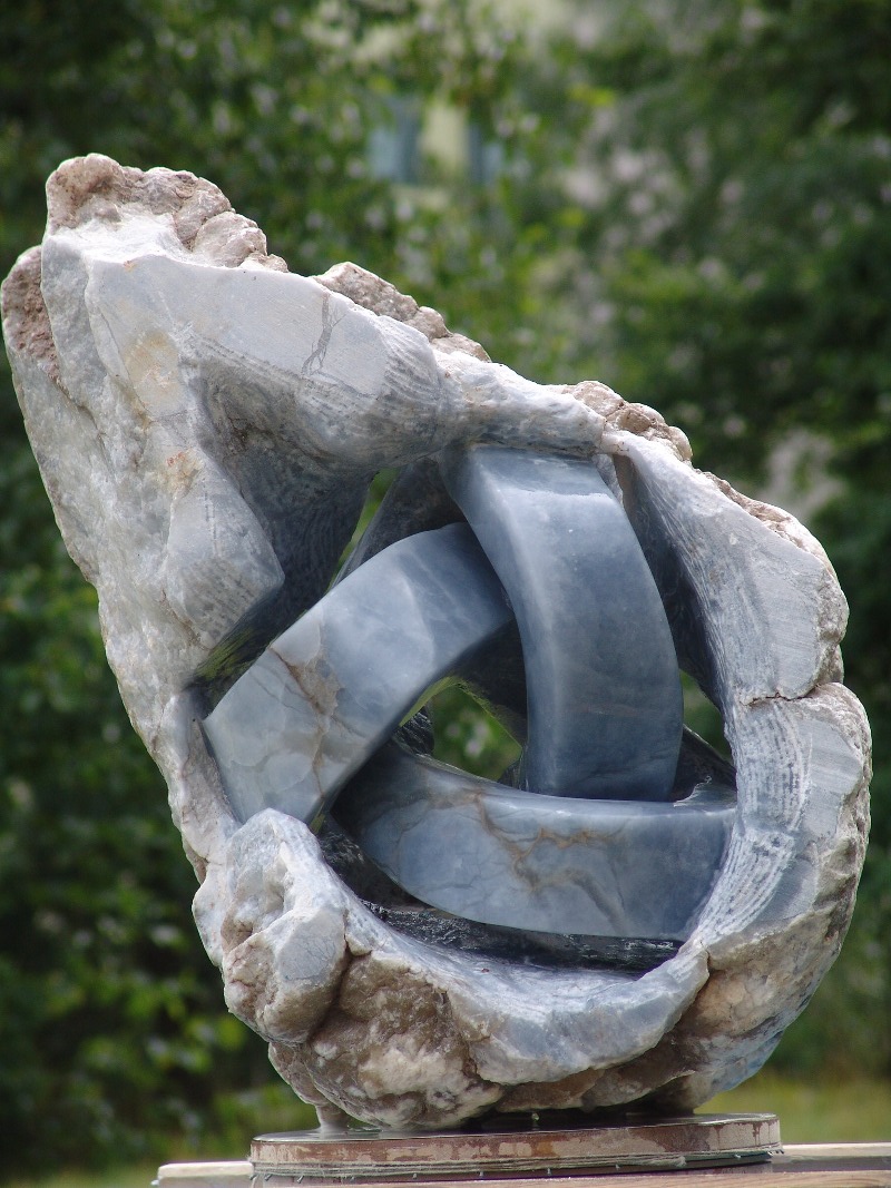 ‘Infinite Trefoil’, Blue Alabaster, 57 Cm X 53 Cm X 48 Cm, 2009 