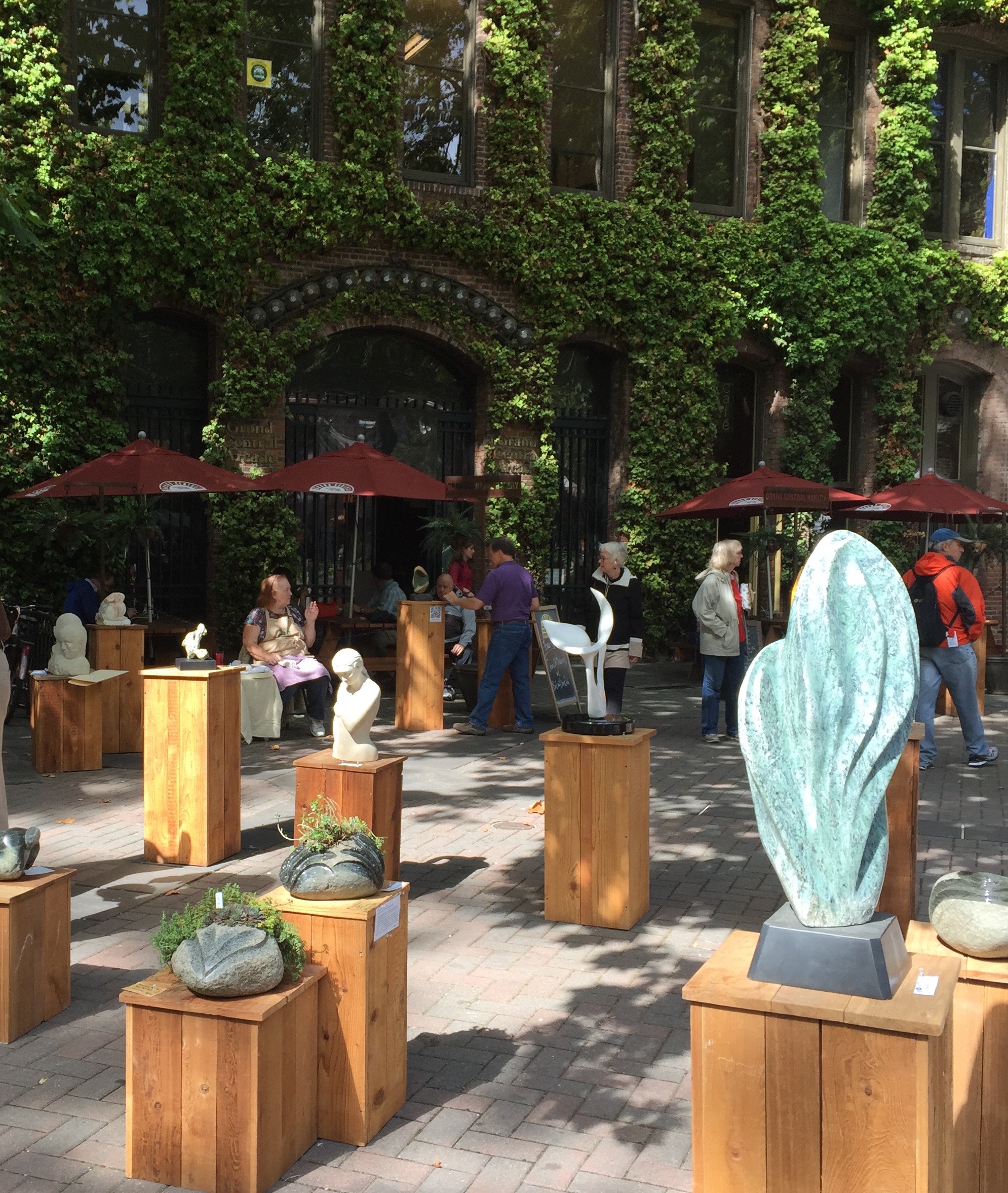 NWSSA sculptures in Occidental Park