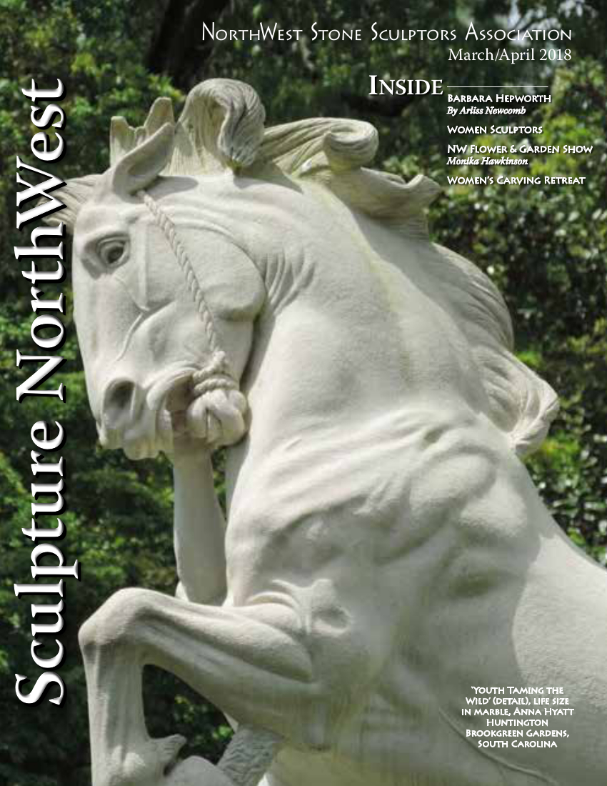 2018 March April Sculpture Northwest Cover