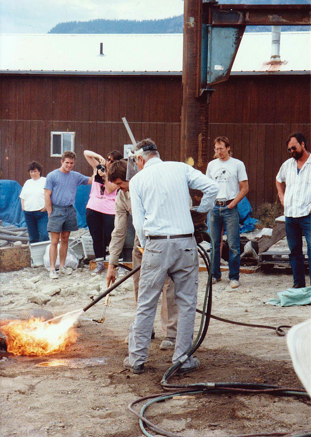 1989 Rich Beyer torch carving granite