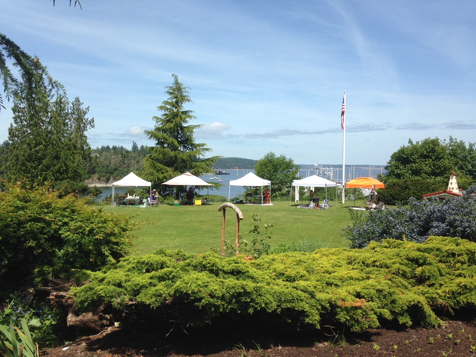 Womens Carving Retreat Tents on the Bay